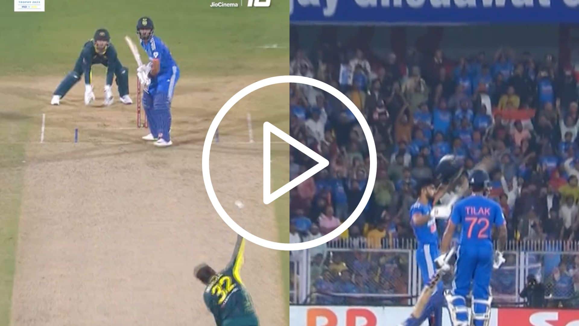 [Watch] Ruturaj Gaikwad 'Punishes' Glenn Maxwell; Maiden T20I Hundred Comes Up In Style